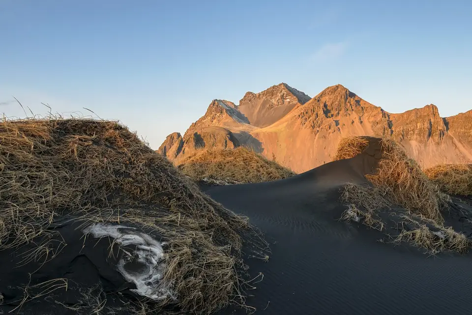 Snowy Dunes at Vestrahorn - Iceland