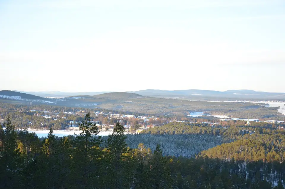 Jokkmokk utsikt från Storknabben
