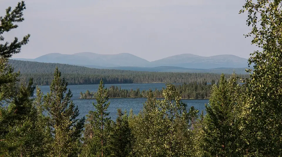 Särkitunturi scenic parking · Muonio, one of the Levi viewing spots