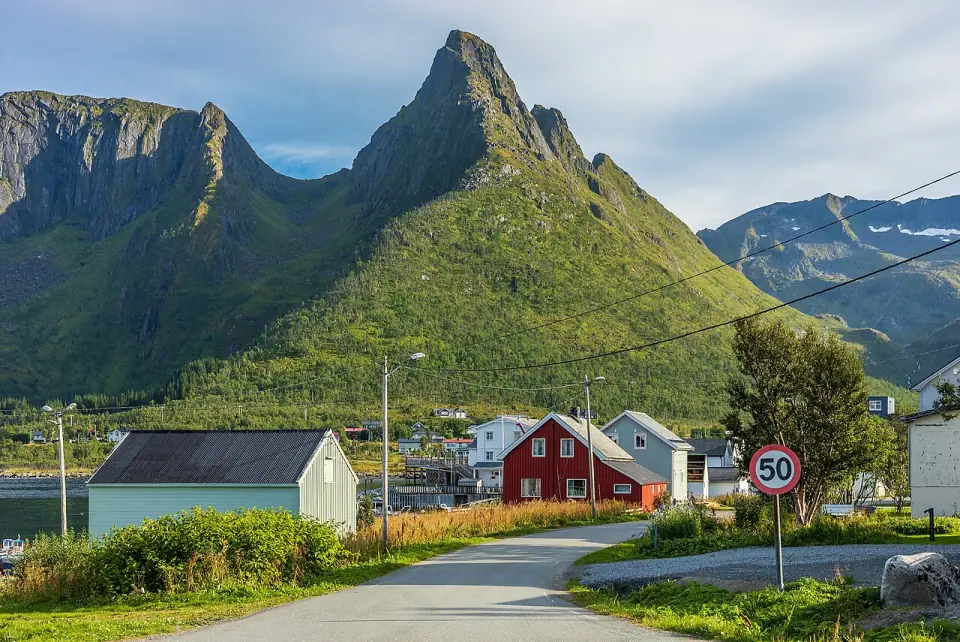 Mefjordvær and Mykjetinden in Senja, Troms og Finnmark, Norway, 2022 August