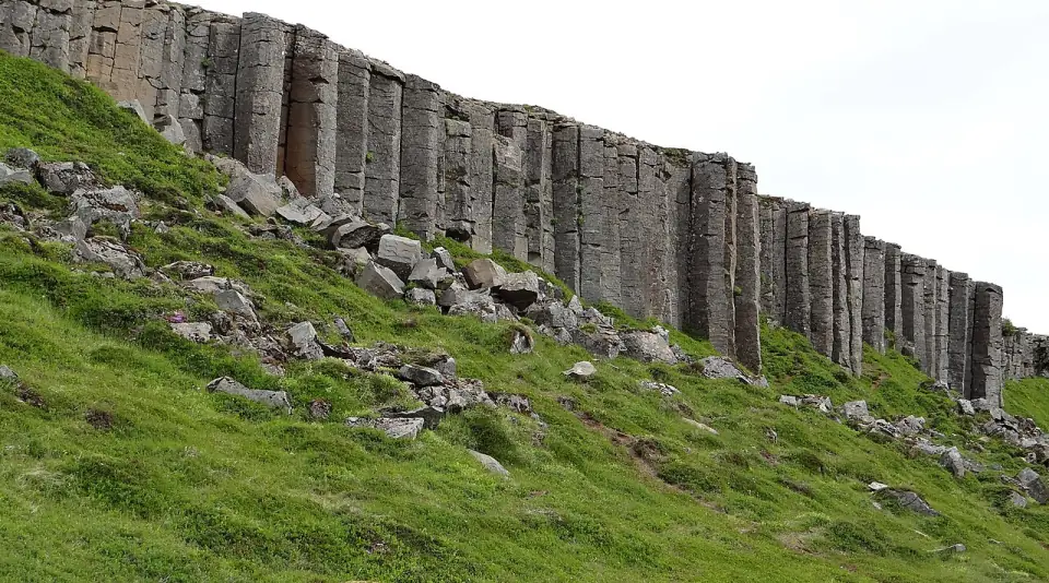 Gerðuberg Basalt Collumns in Iceland