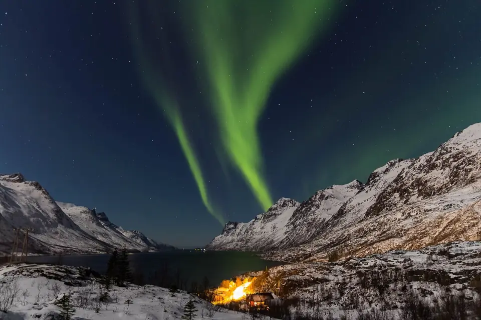 Ersfjordbotn, one of the Tromsø viewing spots